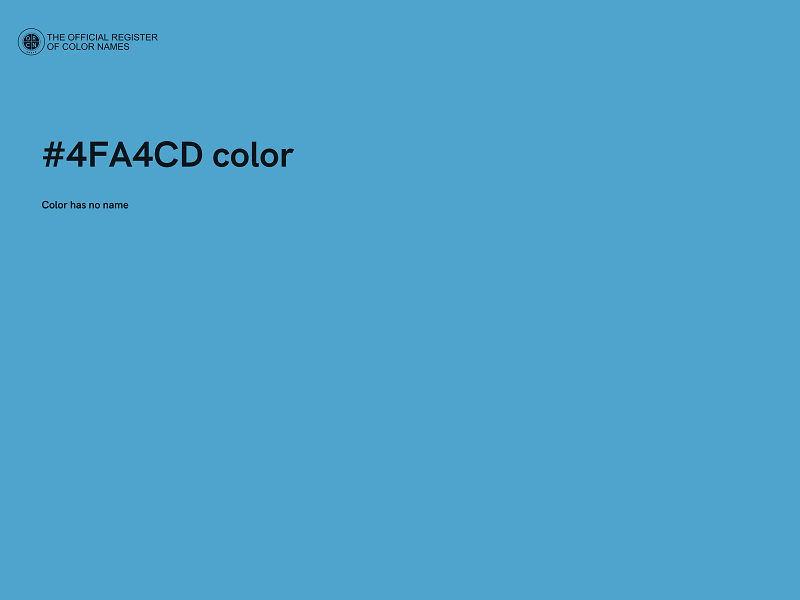 #4FA4CD color image