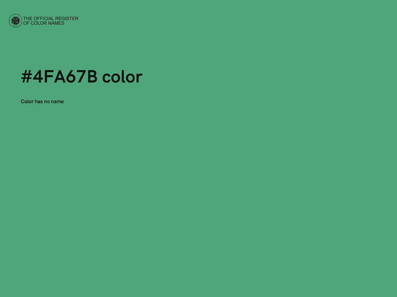 #4FA67B color image