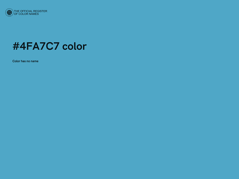 #4FA7C7 color image