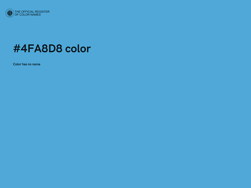 #4FA8D8 color image