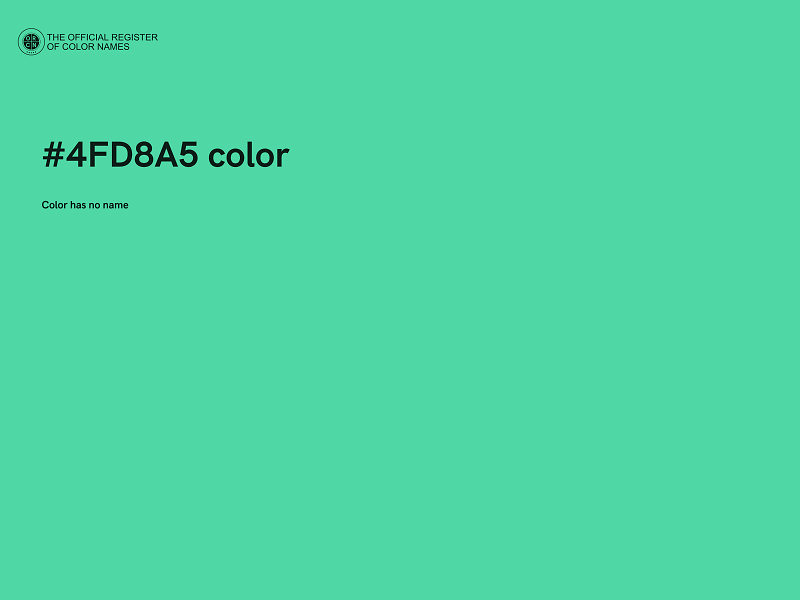 #4FD8A5 color image