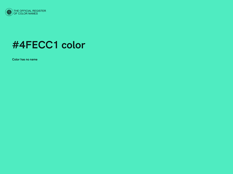 #4FECC1 color image