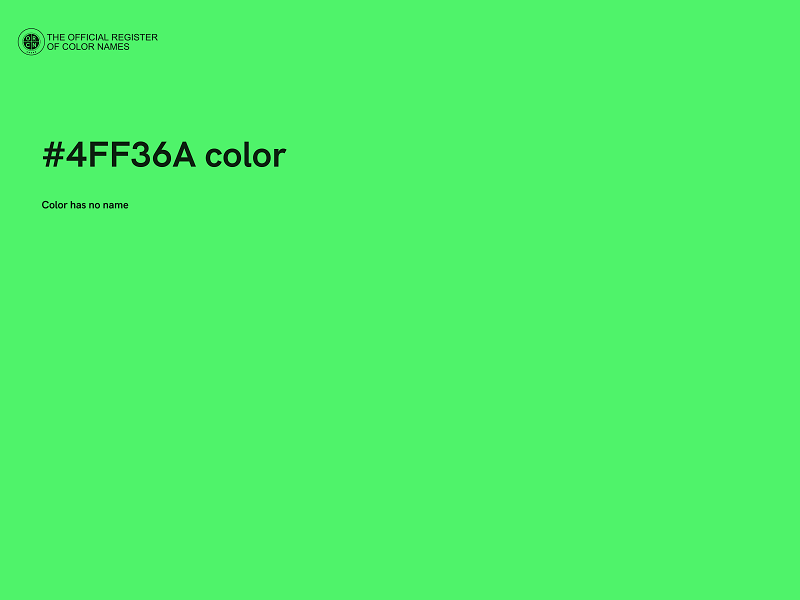 #4FF36A color image