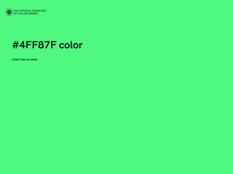 #4FF87F color image