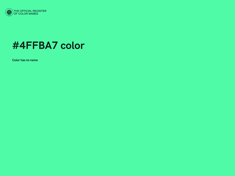 #4FFBA7 color image