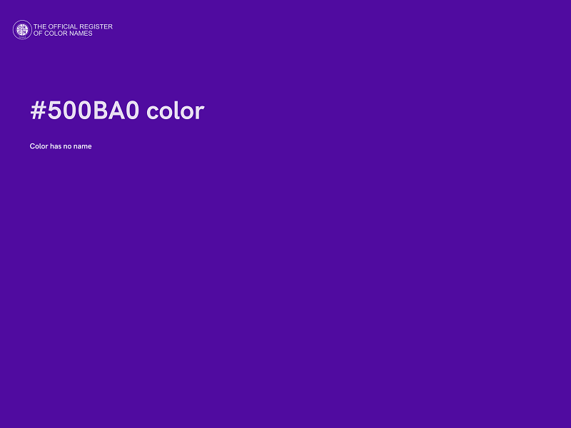 #500BA0 color image