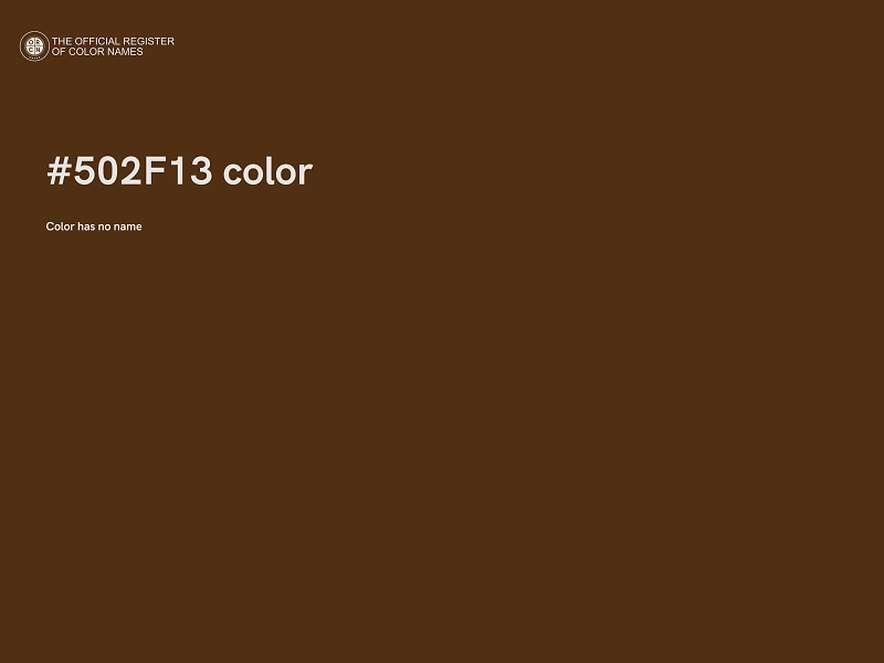 #502F13 color image