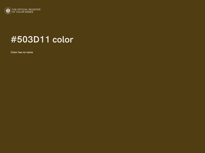 #503D11 color image