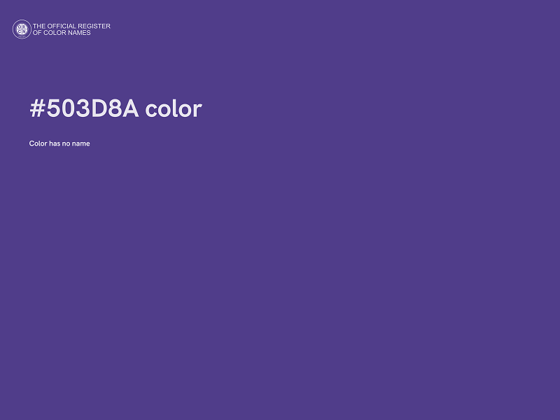 #503D8A color image