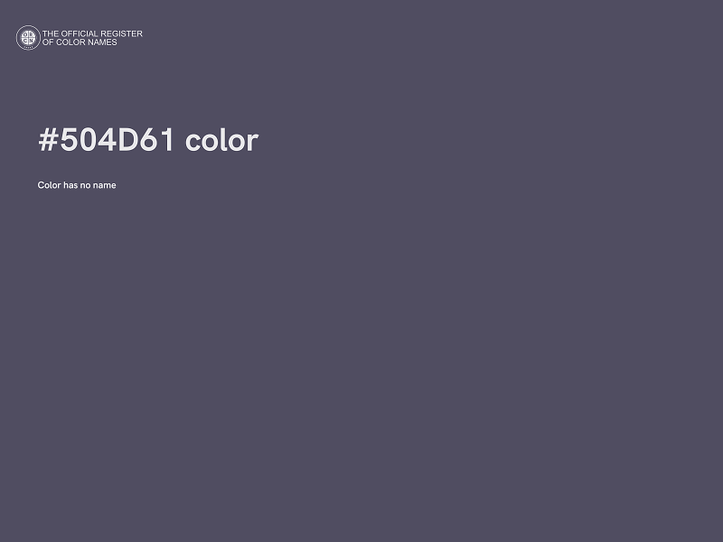 #504D61 color image