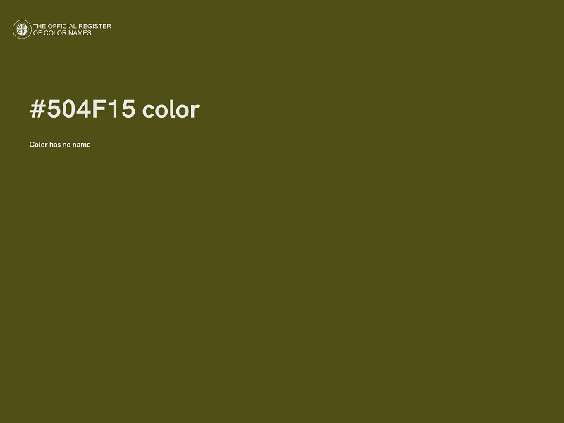 #504F15 color image