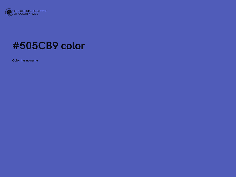 #505CB9 color image