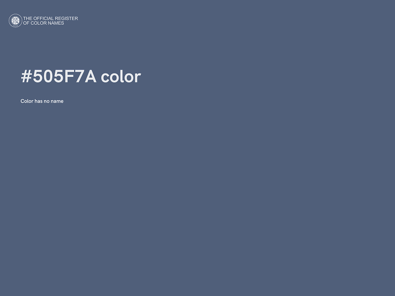 #505F7A color image