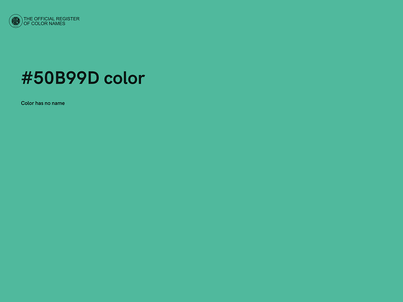 #50B99D color image