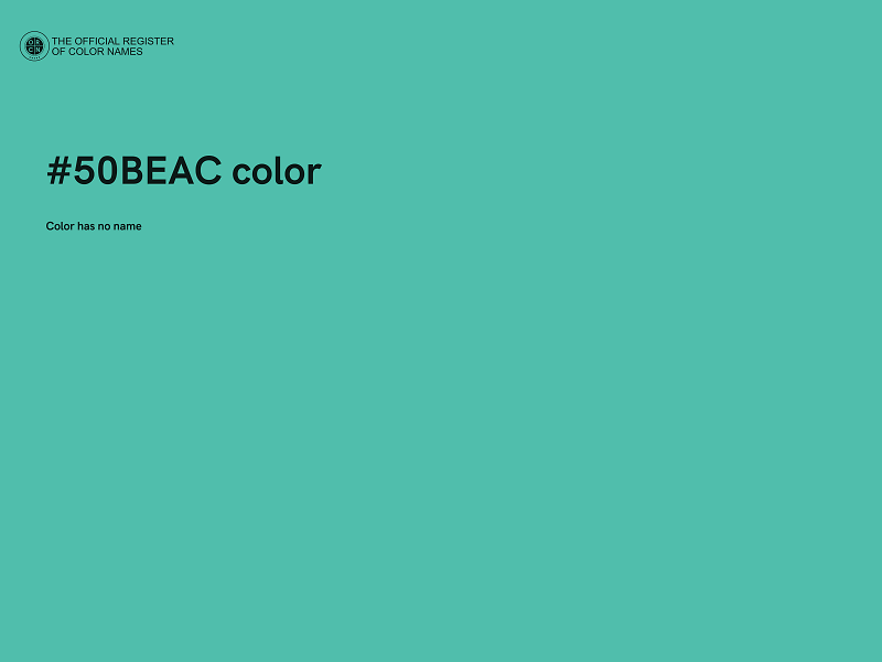 #50BEAC color image