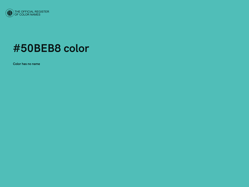 #50BEB8 color image