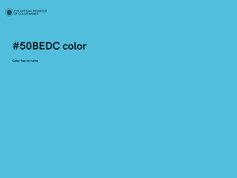 #50BEDC color image