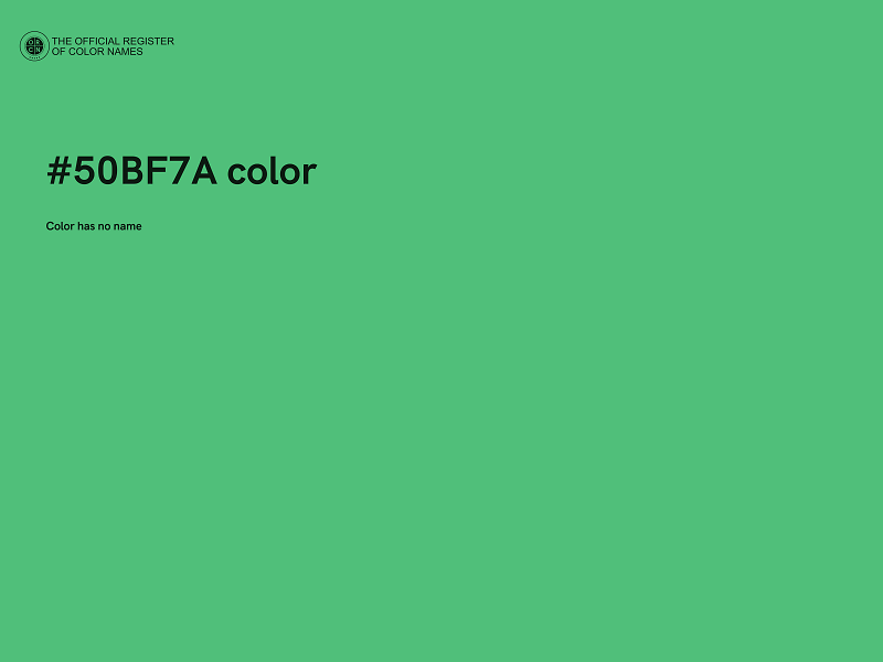 #50BF7A color image