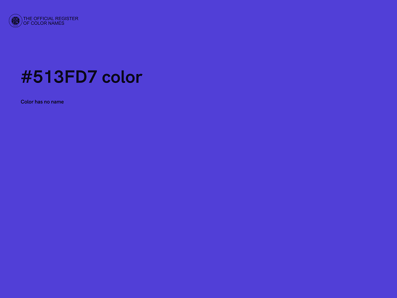 #513FD7 color image