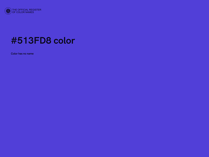 #513FD8 color image