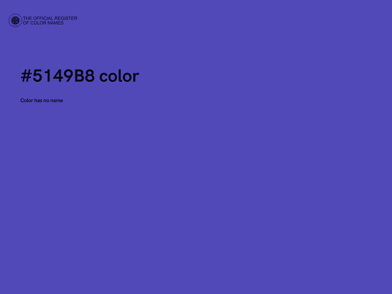 #5149B8 color image