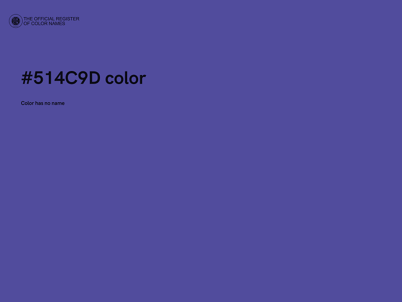 #514C9D color image