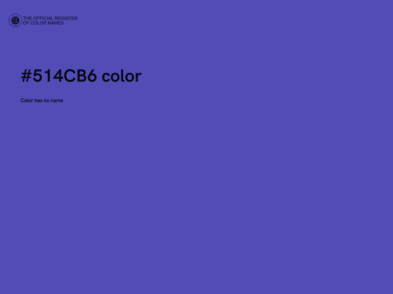 #514CB6 color image