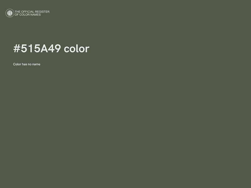 #515A49 color image