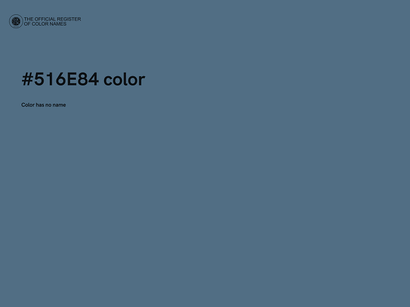 #516E84 color image