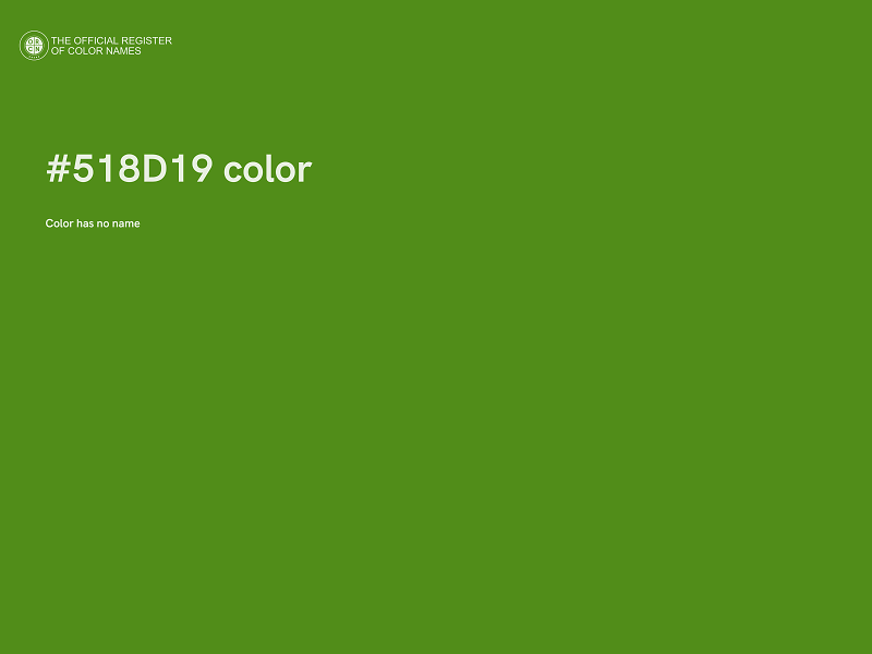 #518D19 color image