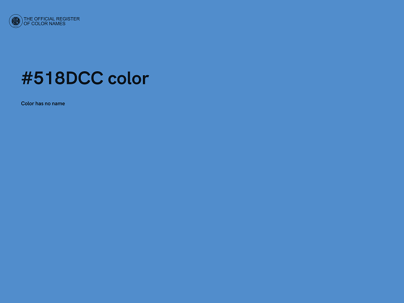 #518DCC color image