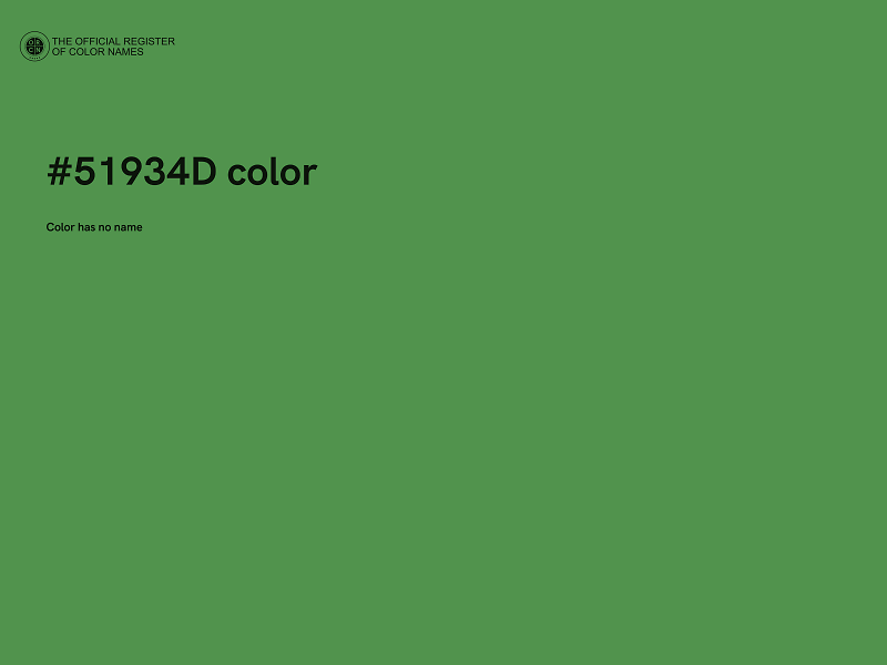 #51934D color image