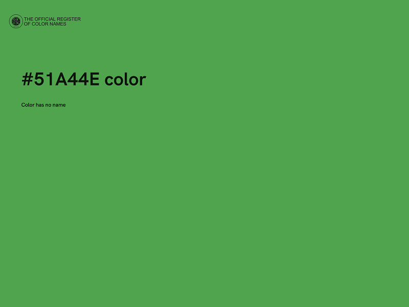 #51A44E color image