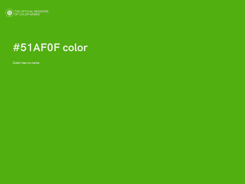 #51AF0F color image