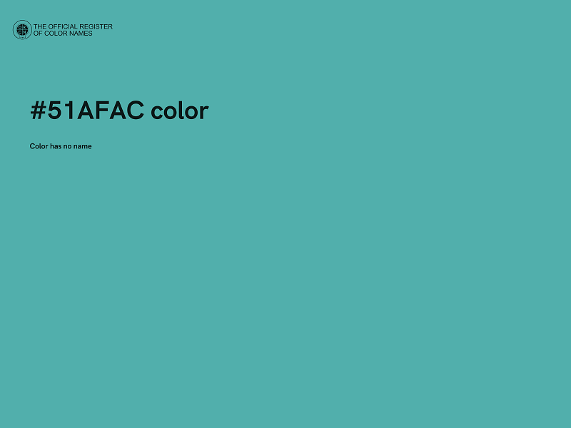 #51AFAC color image