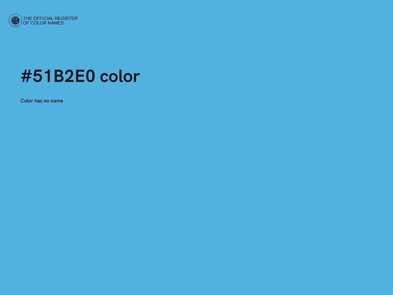 #51B2E0 color image