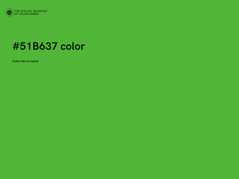 #51B637 color image