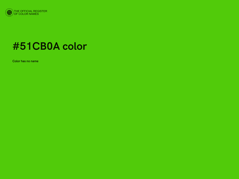 #51CB0A color image