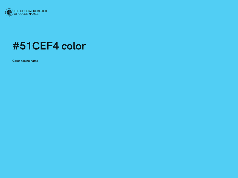 #51CEF4 color image