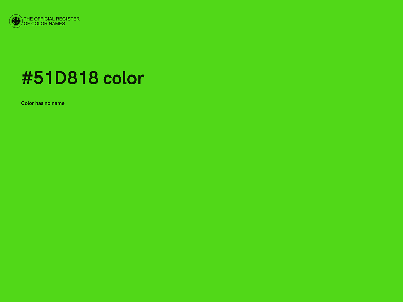 #51D818 color image