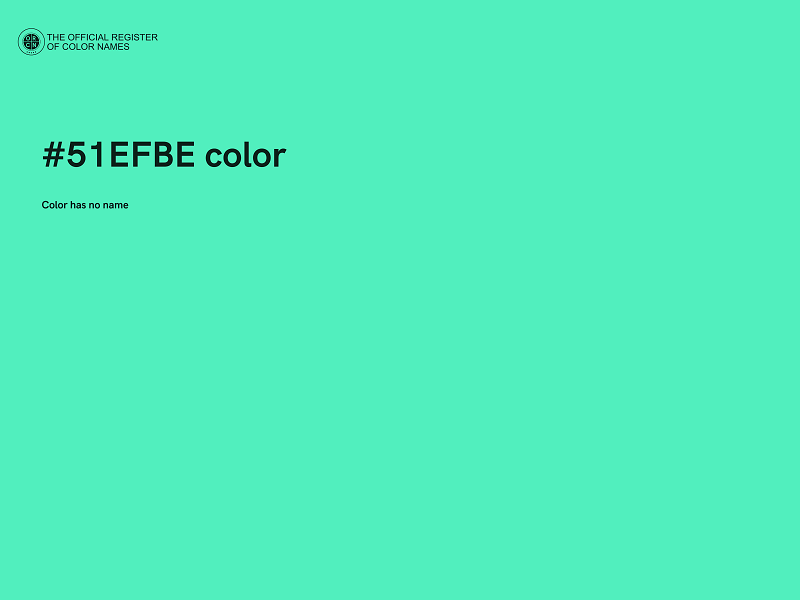 #51EFBE color image