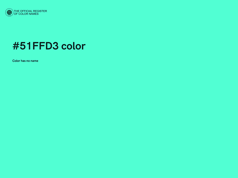 #51FFD3 color image