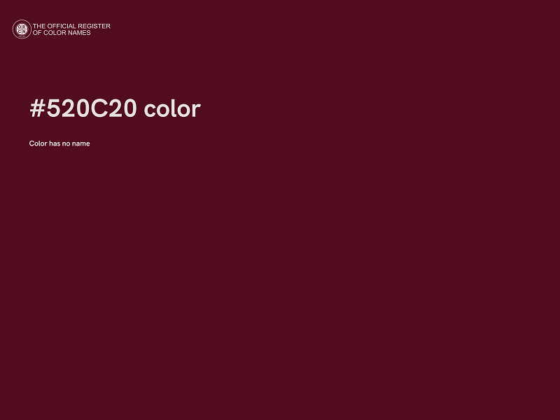 #520C20 color image