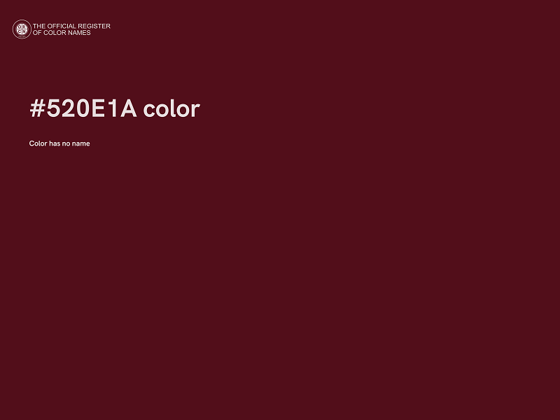 #520E1A color image