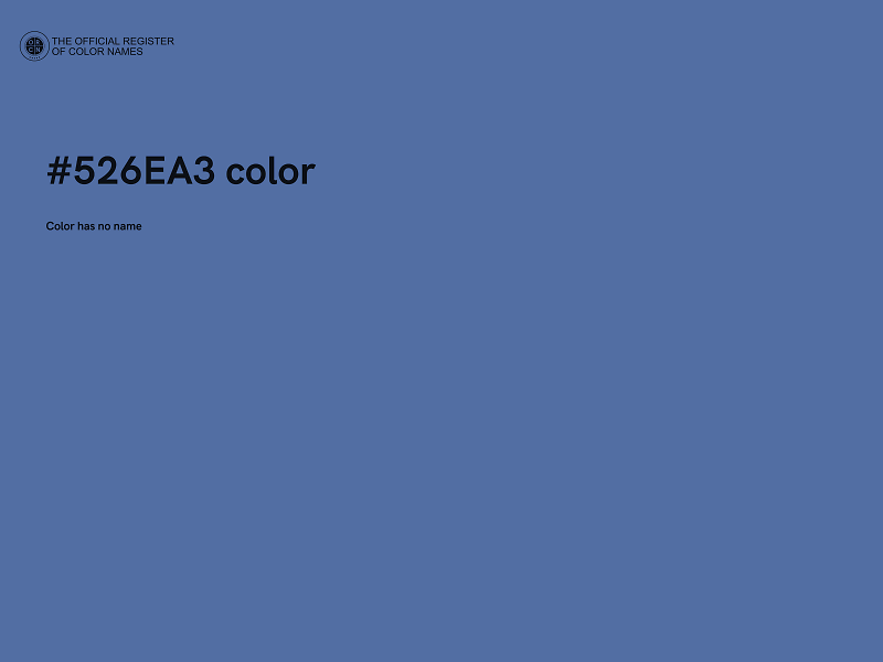 #526EA3 color image