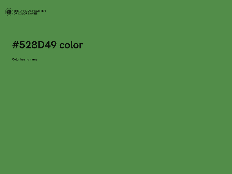 #528D49 color image