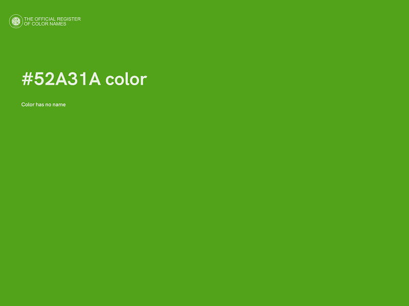 #52A31A color image