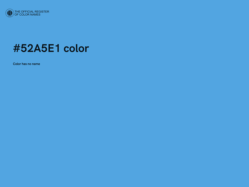 #52A5E1 color image