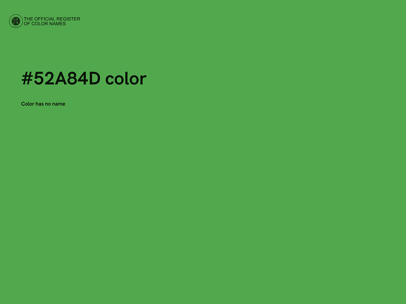 #52A84D color image