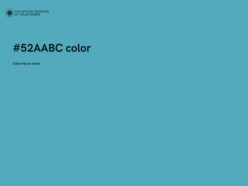 #52AABC color image